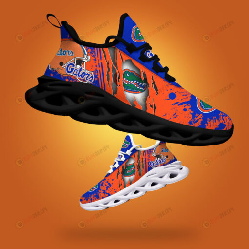 Florida Gators Logo Torn And Splatter Pattern 3D Max Soul Sneaker Shoes