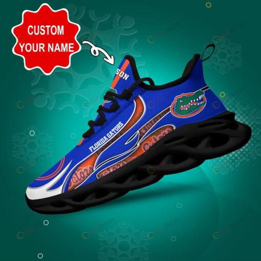 Florida Gators Logo Unique Pattern Custom Name 3D Max Soul Sneaker Shoes