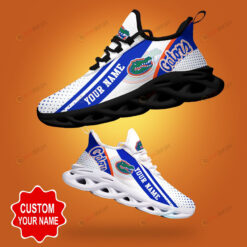 Florida Gators Shadow Logo Polka Dot Pattern Custom Name 3D Max Soul Sneaker Shoes