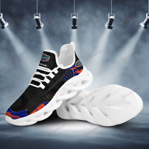 Florida Gators Team Logo Wave Pattern Custom Name 3D Max Soul Sneaker Shoes