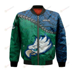 Florida Gulf Coast Eagles Bomber Jacket 3D Printed Grunge Polynesian Tattoo