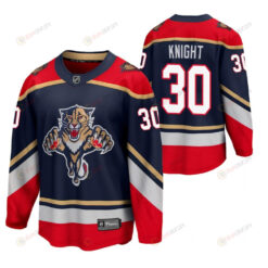 Florida Panthers 30 Spencer Knight 2023 Special Edition Navy Jersey US-born Goalie Jersey
