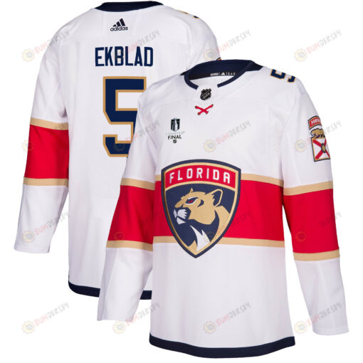 Florida Panthers Aaron Ekblad 5 Away 2023 Stanley Cup Final Breakaway Men Jersey - White