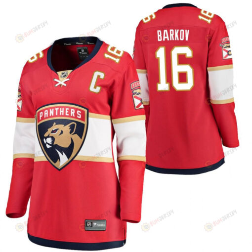 Florida Panthers Aleksander Barkov 16 2023 Home Women Red Jersey Jersey