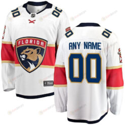 Florida Panthers Away Breakaway Custom Jersey - White