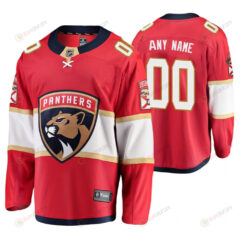 Florida Panthers Custom 00 Player Home Red Jersey Jersey