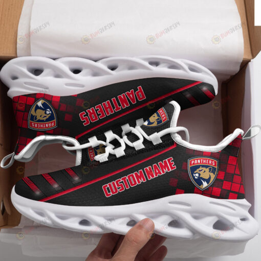 Florida Panthers Custom Name Logo Pattern 3D Max Soul Sneaker Shoes