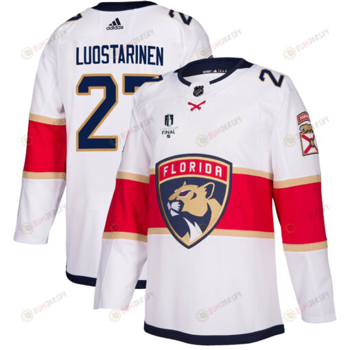 Florida Panthers Eetu Luostarinen 27 Away 2023 Stanley Cup Final Breakaway Men Jersey - White