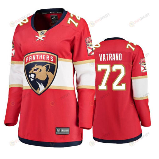 Florida Panthers Frank Vatrano 72 Breakaway Player Home Red Jersey - Women Jersey