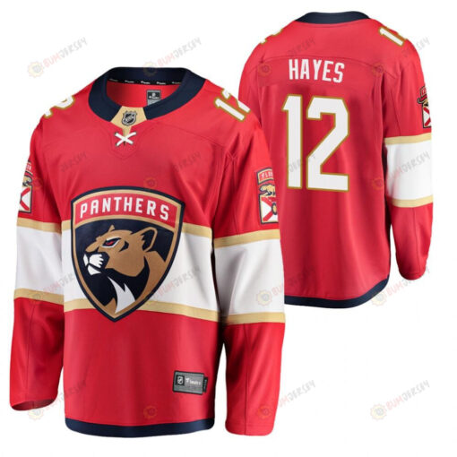 Florida Panthers Jimmy Hayes 12 Home Honor Broadway Red Jersey Jersey