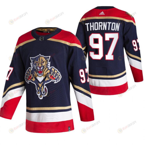 Florida Panthers Joe Thornton 97 Navy 2023 2023 Reverse Retro Jersey Jersey