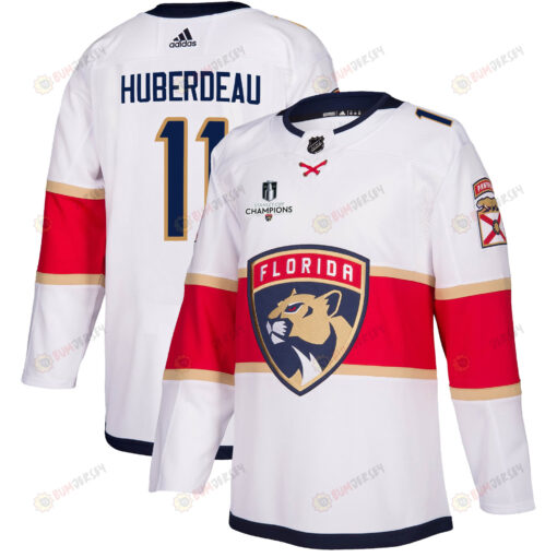 Florida Panthers Jonathan Huberdeau 11 Away 2023 Stanley Cup Champions Breakaway Men Jersey - White