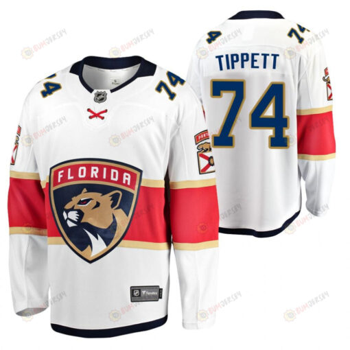 Florida Panthers Owen Tippett 74 Away Player White Jersey Jersey