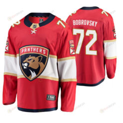 Florida Panthers Sergei Bobrovsky 72 Jersey Men's Home Breakaway Player Jersey
