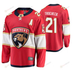 Florida Panthers Vincent Trocheck 21 Player Home Red Jersey Jersey