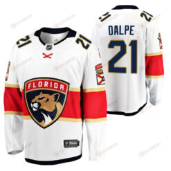 Florida Panthers Zac Dalpe 21 2023 Away Player White Jersey Jersey