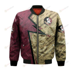 Florida State Seminoles Bomber Jacket 3D Printed Abstract Pattern Sport