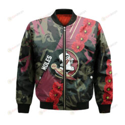 Florida State Seminoles Bomber Jacket 3D Printed Sport Style Keep Go on