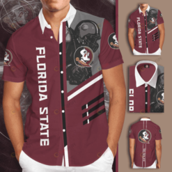 Florida State Seminoles Go Noles Curved Hawaiian Shirt