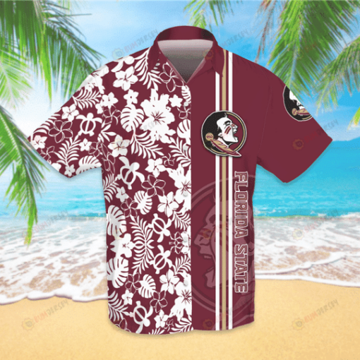 Florida State Seminoles Hawaiian Shirt With Floral Pattern