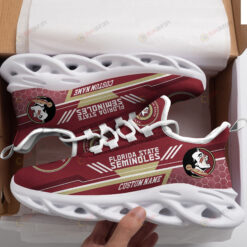 Florida State Seminoles Logo Custom Name Pattern 3D Max Soul Sneaker Shoes