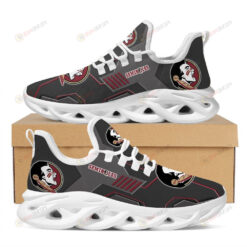 Florida State Seminoles Logo Pattern Custom Name 3D Max Soul Sneaker Shoes