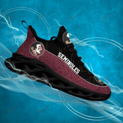 Florida State Seminoles Logo Texture Pattern 3D Max Soul Sneaker Shoes