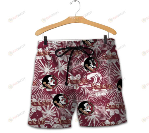 Florida State Seminoles Men Shorts Tropical Seamless