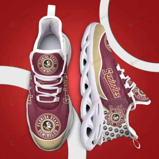 Florida State Seminoles Small Logo Pattern 3D Max Soul Sneaker Shoes