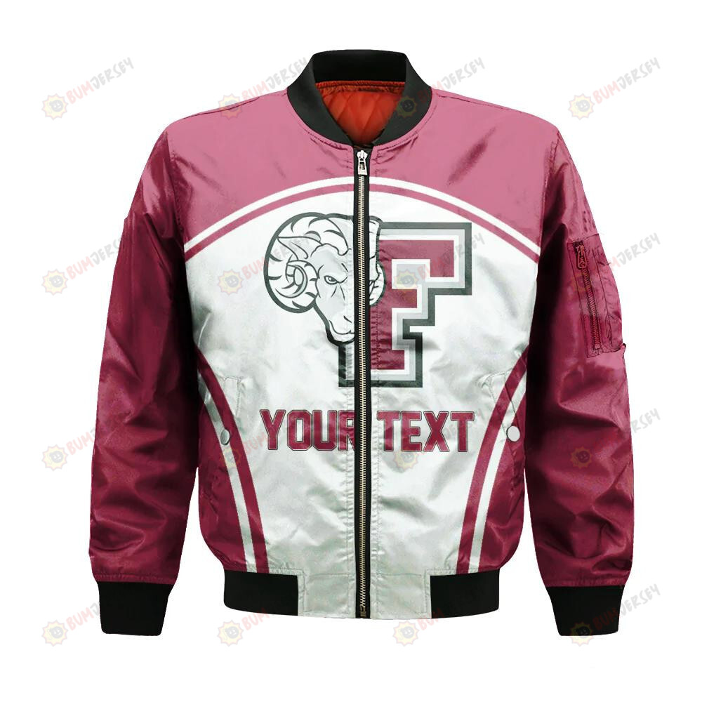 Fordham Rams Bomber Jacket 3D Printed Curve Style Sport