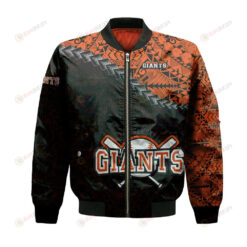 Fort McMurray Giants Bomber Jacket 3D Printed Grunge Polynesian Tattoo