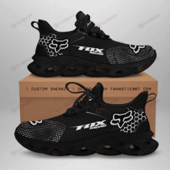 Fox Racing Logo Hole Pattern 3D Max Soul Sneaker Shoes In Black