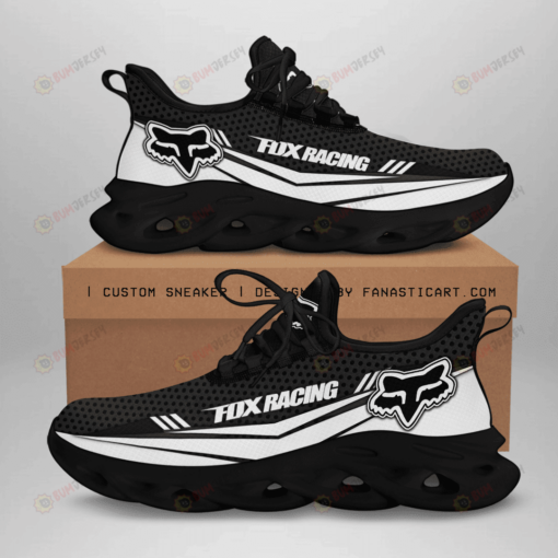 Fox Racing Logo White Pattern Black 3D Max Soul Sneaker Shoes