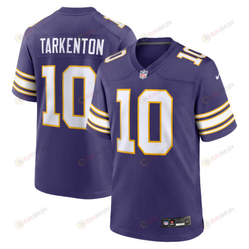 Fran Tarkenton 10 Minnesota Vikings Classic Retired Men Jersey - Purple