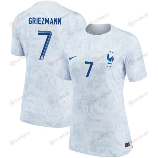 France National Team 2022-23 Qatar World Cup Antoine Griezmann 7 - Away Women Jersey