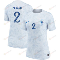 France National Team 2022-23 Qatar World Cup Benjamin Pavard 2 - Away Women Jersey