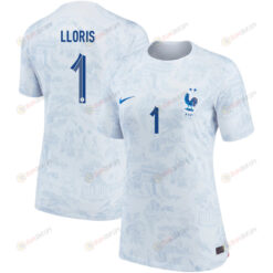 France National Team 2022-23 Qatar World Cup Hugo Lloris 1 - Away Women Jersey