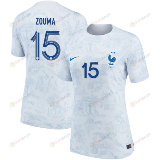 France National Team 2022-23 Qatar World Cup Kurt Zouma 15 - Away Women Jersey