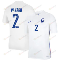 France National Team 2022 Qatar World Cup Benjamin Pavard 2 White Away Men Jersey