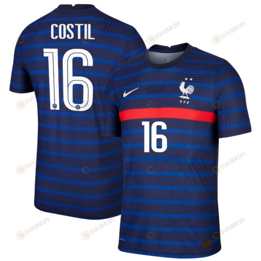 France National Team 2022 Qatar World Cup Beno?? Costil 16 Black Home Men Jersey