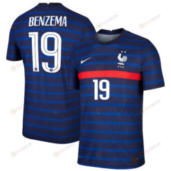 France National Team 2022 Qatar World Cup Karim Benzema 19 Black Home Men Jersey