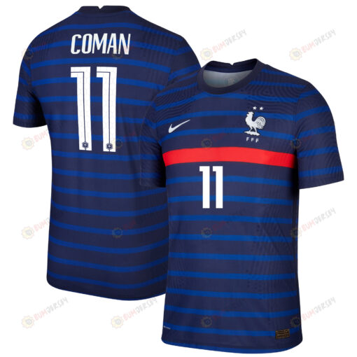 France National Team 2022 Qatar World Cup Kingsley Coman 11 Black Home Men Jersey