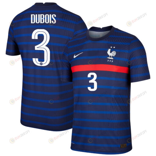 France National Team 2022 Qatar World Cup Leo Dubois 3 Black Home Men Jersey