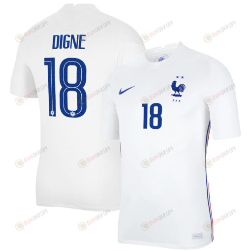 France National Team 2022 Qatar World Cup Lucas Digne 18 White Away Men Jersey