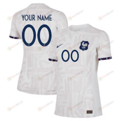 France Women's National Team 2023-24 World Cup Custom 00 Away Women Jersey