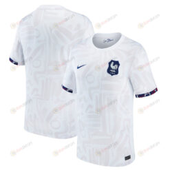 France Women's National Team 2023/24 Away Stadium Men Jersey - White