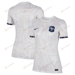 France Women's National Team Women 2023/24 Away Stadium Jersey - White