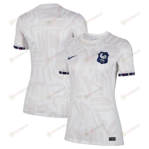 France Women's National Team Women 2023/24 Away Stadium Jersey - White