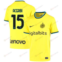 Francesco Acerbi 15 Inter Milan 2022/23 Third Jersey - Youth