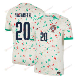 Francisca Nazareth 20 Portugal Women's National Team 2023-24 World Cup Away Men Jersey